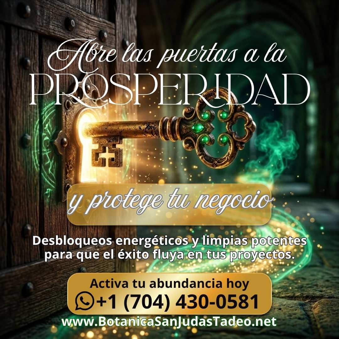 llave dorada abrir caminos prosperidad botanica san judas tadeo