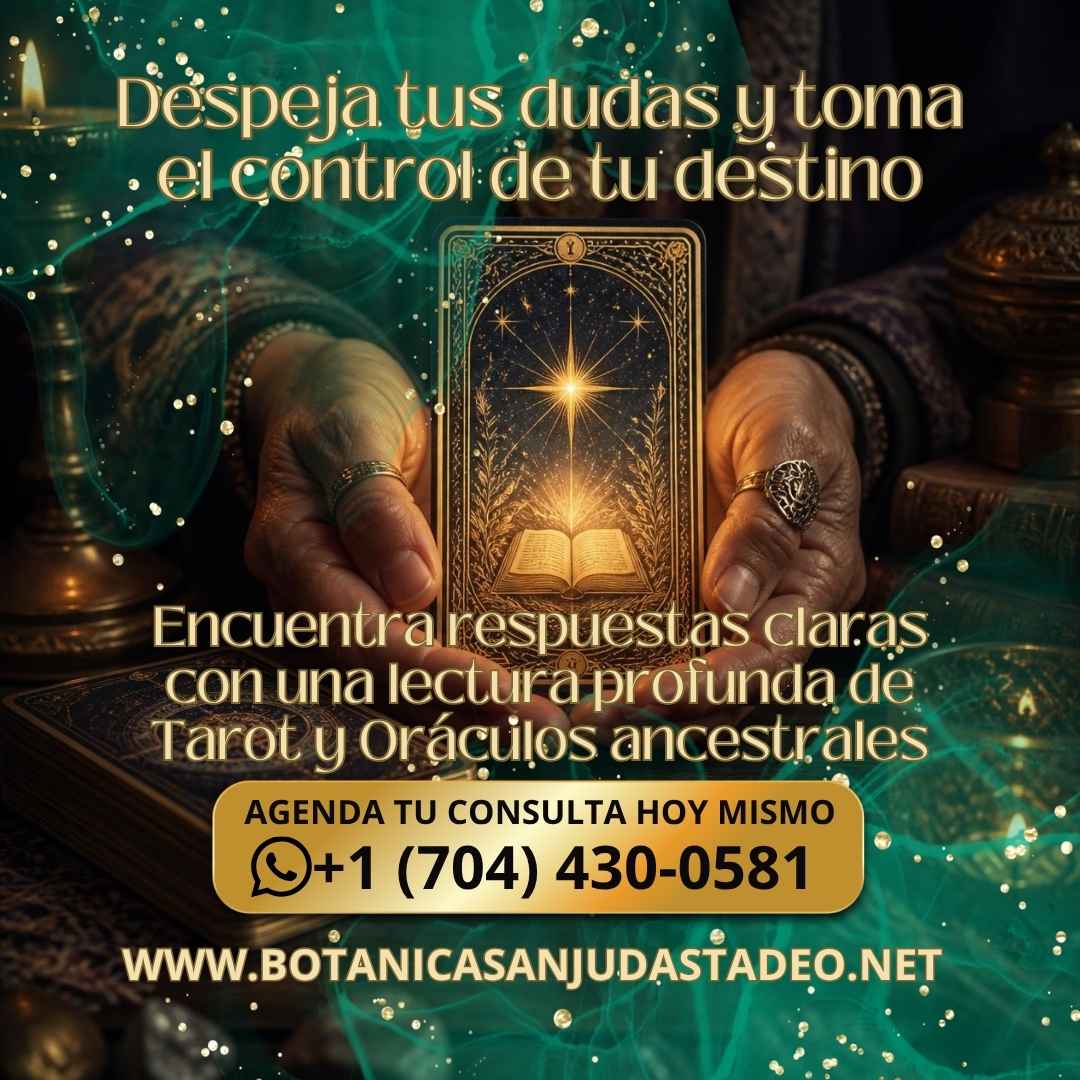 manos cartas tarot lectura oraculos botanica san judas tadeo