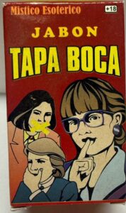 Jabón esotérico Tapa Boca utilizado en rituales para silenciar chismes, calumnias y alejamiento de malas intenciones.